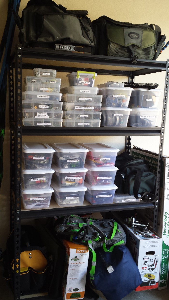 how to organize your fishing tackle, texas bass angler