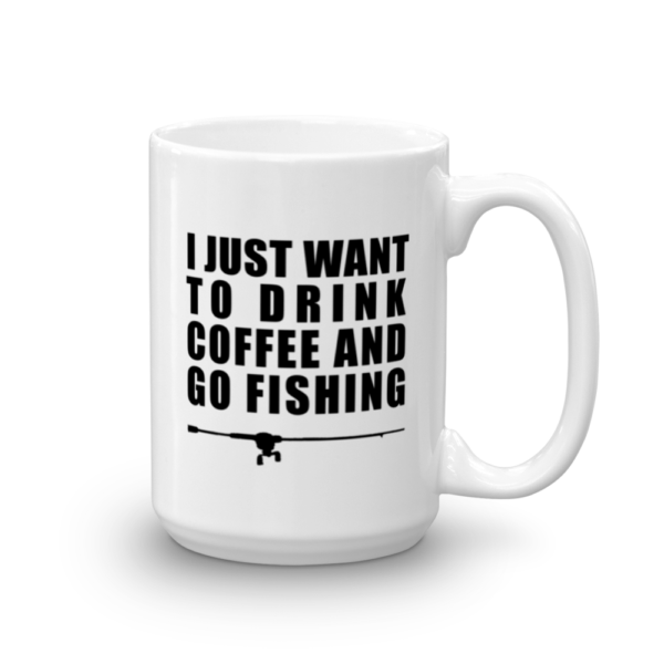 Drink Coffee Go Fishing Mug 15oz - Texas Bass Angler