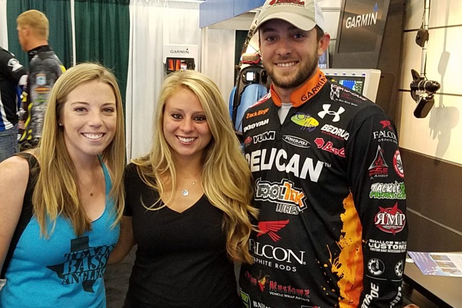 Zack Birge with wife, Kristina, at the 2017 GEICO Bassmaster Classic