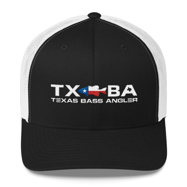 Texas Bass Angler Texas Bass Fishing Logo Snapback Black Hat
