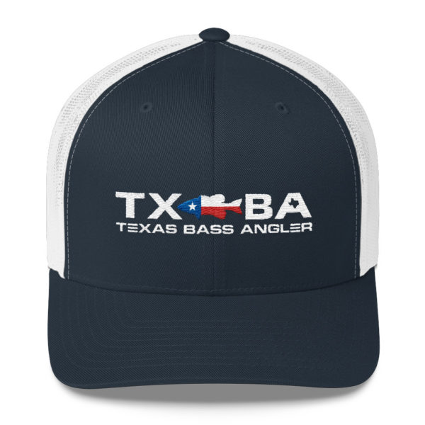 Texas Bass Angler Texas Bass Fishing Logo Snapback Navy Hat