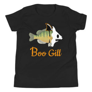 Boo Gill Youth T-shirt Halloween Blue Gill Shirt - Texas Bass Angler